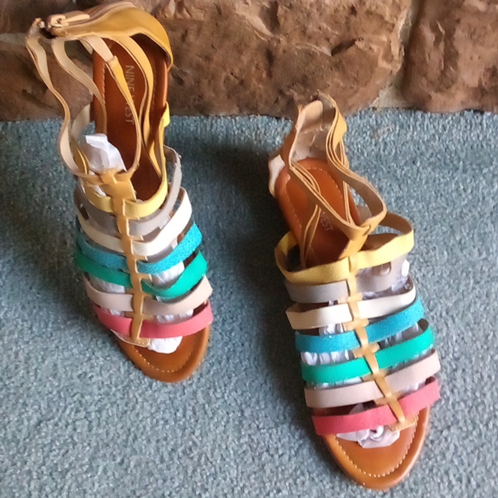 Nine West Multicolor Gladiator Synthetic